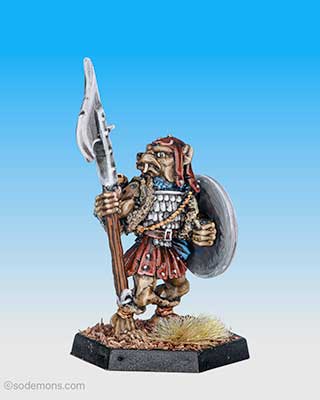 ADD55 Gnoll with Pole Arm E (Glaive Guisarme)
