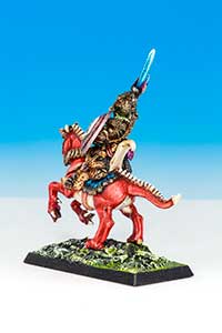 C13 Dark Elf General Mounted on Dragon Steed