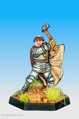 Cleric Swinging Hammer