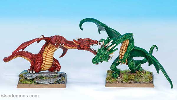 BDD10 Red Dragon & BDD20 Green Dragon