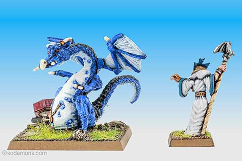DRAG2 Blue Dragon & Sorceress