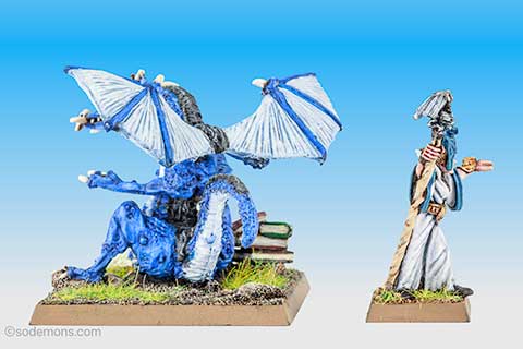 DRAG2 Blue Dragon & Sorceress