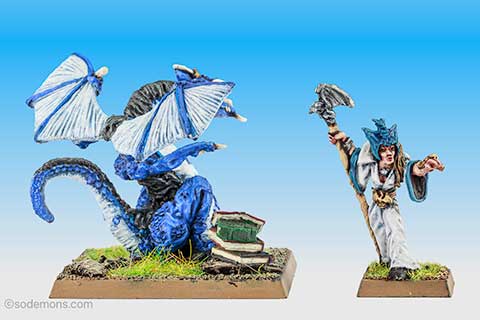 DRAG2 Blue Dragon & Sorceress