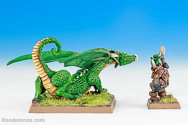 DRAG3: Green Dragon & Dwarf Treasure Hunter