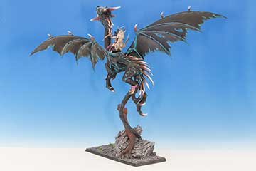 Dark Elf Sorceress on Black Dragon
