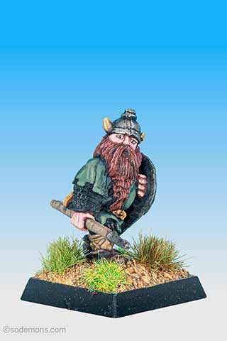FTD1 Dwarf with Spear and Sword