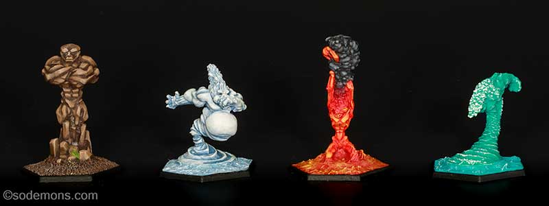 C34 Earth, Air, Fire & Water Elementals
