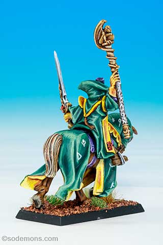 Mounted Gold Wizard