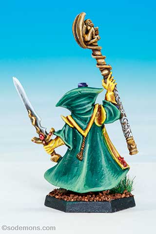 Gold Wizard on Foot