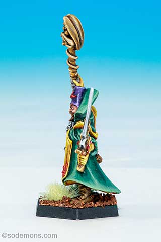 Gold Wizard on Foot