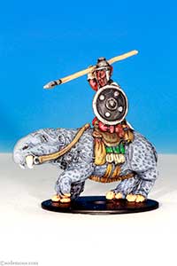 FF29-1 Red Orc in Plate Armour mounted on Giant Tusker