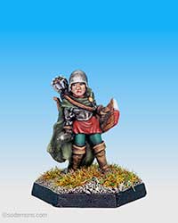 FT14 Female Fighter with Breastplate, Sword, and Bow
