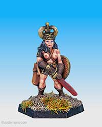 FTF96 Amazon Warrior with Horned Helmet