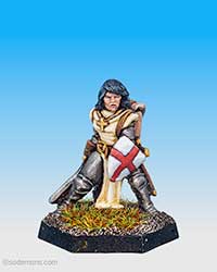 FTF97 Bareheaded Female Paladin with Plate Armour