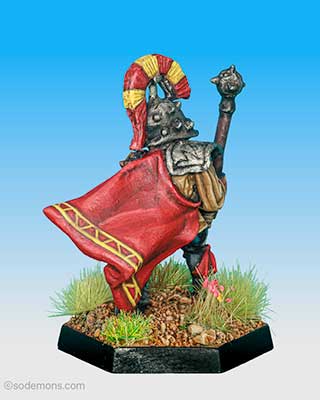 FTF112 Captain of Chaos with Mace and Plumed Helm
