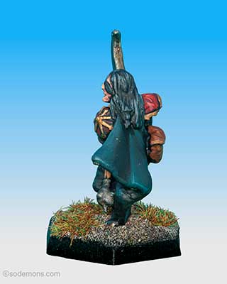 FTF119 Chaos Warrior with 2 Handed Weapon and Cloak (Athlok Herobane)