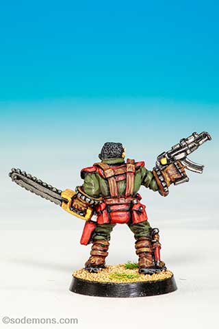 Chainsaw Warrior with Chainsaw and Blaster