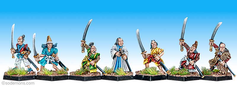 The Samurai from Slaughter Margin and a friend or two