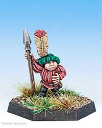 Halfling with Spear and Plume