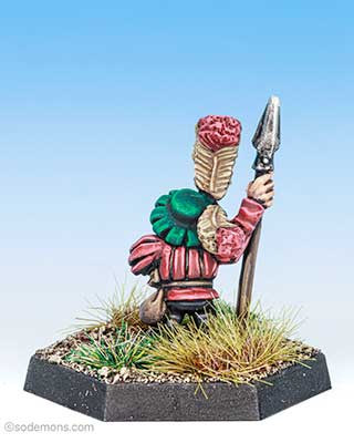 Halfling with Spear and Plume