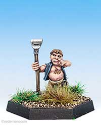 Halfling with Hoe