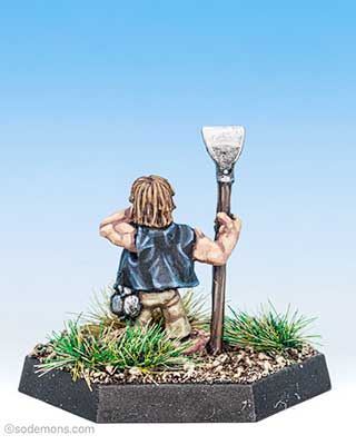 Halfling with Hoe