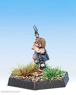 Halfling with Hoe
