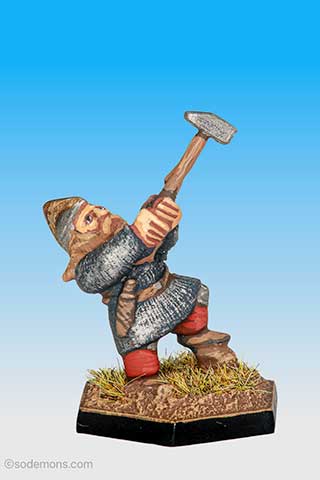 DWF13 - Dwarf Noble with Two-Handed Mattock