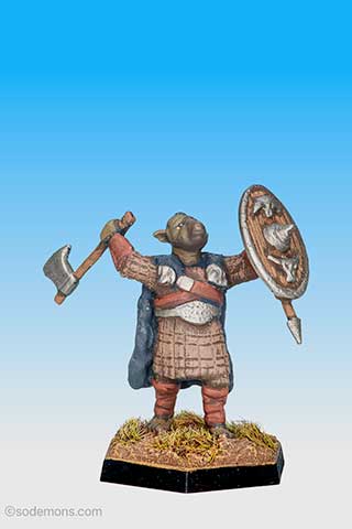 GNL1 - Gnoll Chieftain with Broadaxe