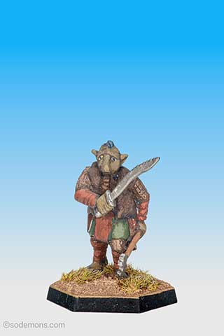 GNL8 - Gnoll with Sword & Broadaxe