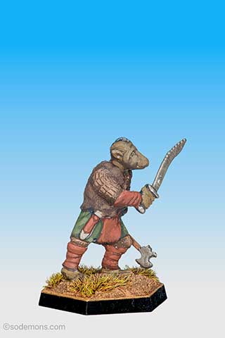 GNL8 - Gnoll with Sword & Broadaxe