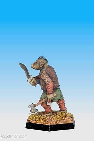 GNL8 - Gnoll with Sword & Broadaxe
