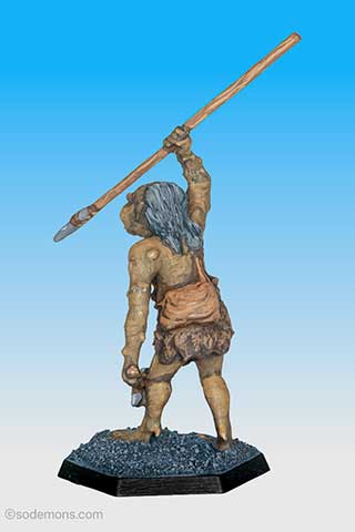 OGR2 Ogre with Spear & Stone Axe