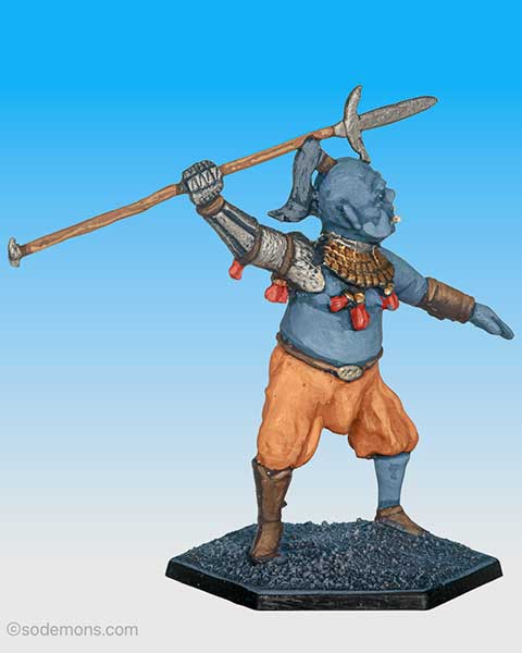 OGM4 Ogre Magi w. Cross-Guarded Spear