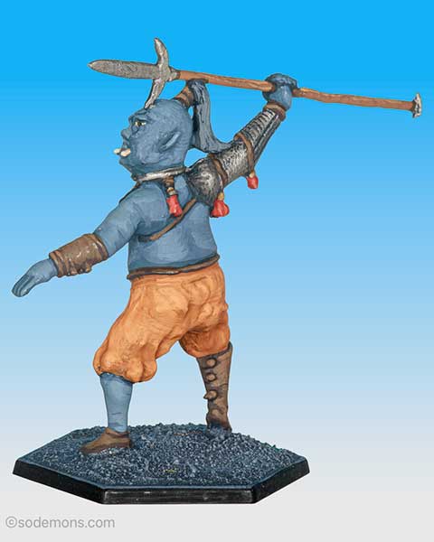 OGM4 Ogre Magi w. Cross-Guarded Spear