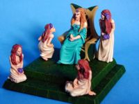 M205 Galadriel (enthroned), M206 Elf Maidens (2), M344 Elven Flower Maidens (2)