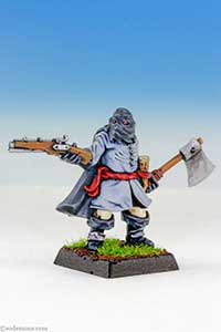 Hooded Witch Hunter with Pistol & Axe