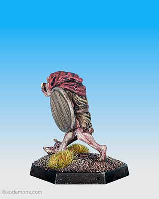 FTO1 Orc advancing with Mace and Shield