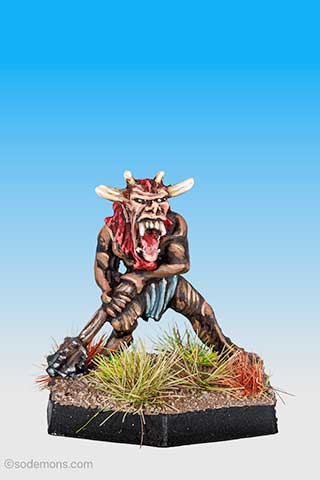 RQB01 Broo in Loincloth with 2-Handed Mace