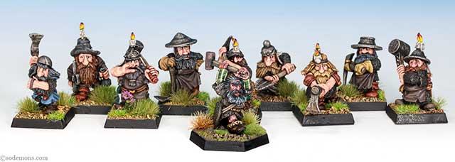 Arka leading a selection of Dwarf Miners