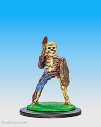 FTS5 Skeleton attacking with Axe and Shield