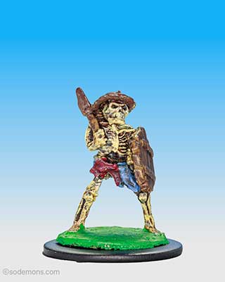 FTS5 Skeleton attacking with Axe and Shield