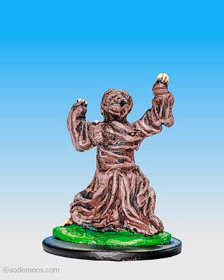 Robed Skeleton with Raised Arms