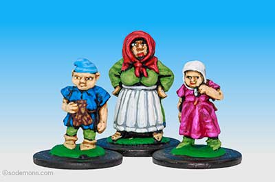 Female Dwarf & Children