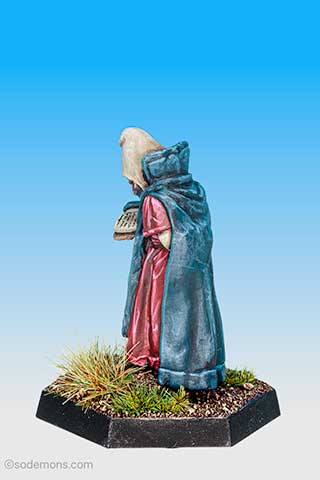 Wizard in Hat Reading Spell Book