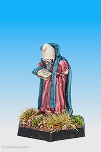 Wizard in Hat Reading Spell Book