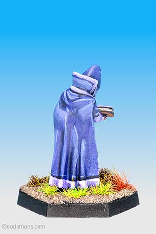 Wizard in Hat Reading Spell Book