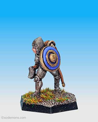 FTF20 Female Fighter in Plate Armour with Axe